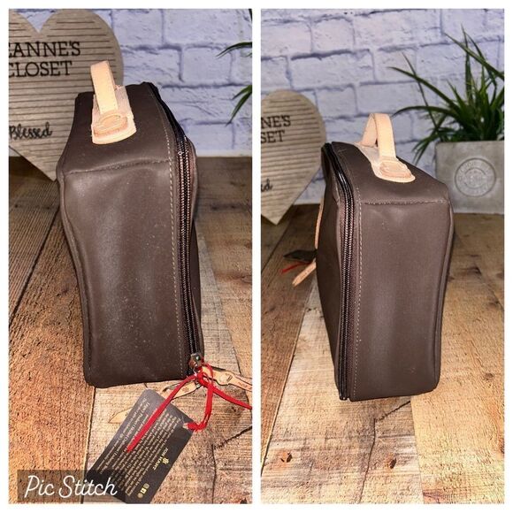 Jon Hart Espresso Coated Canvas Travel Kit - Picture 4 of 14